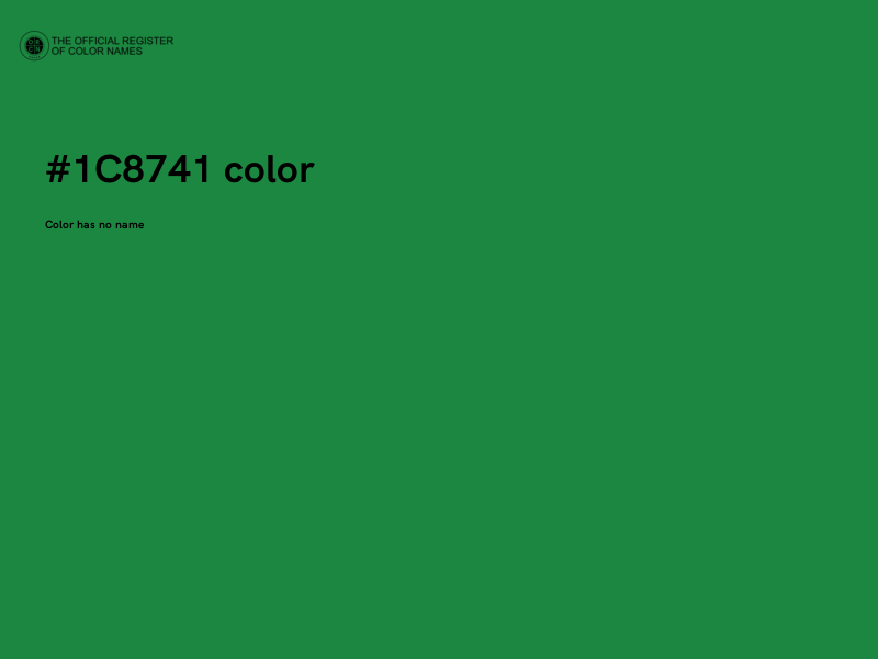 #1C8741 color image