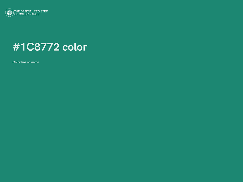 #1C8772 color image