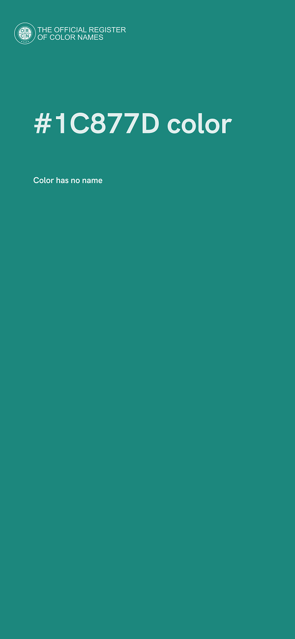 #1C877D color image
