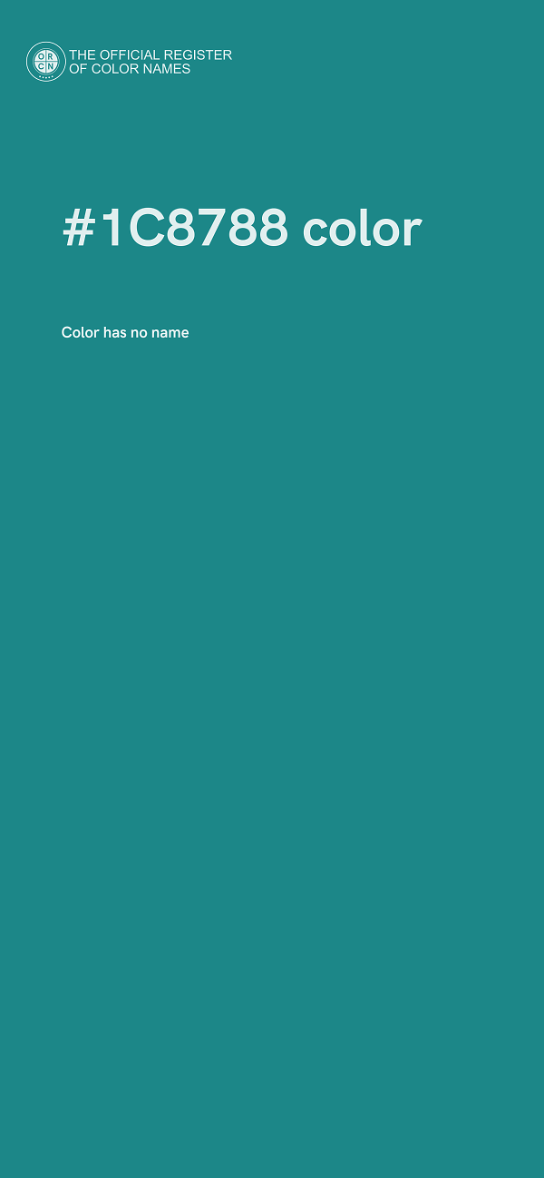 #1C8788 color image