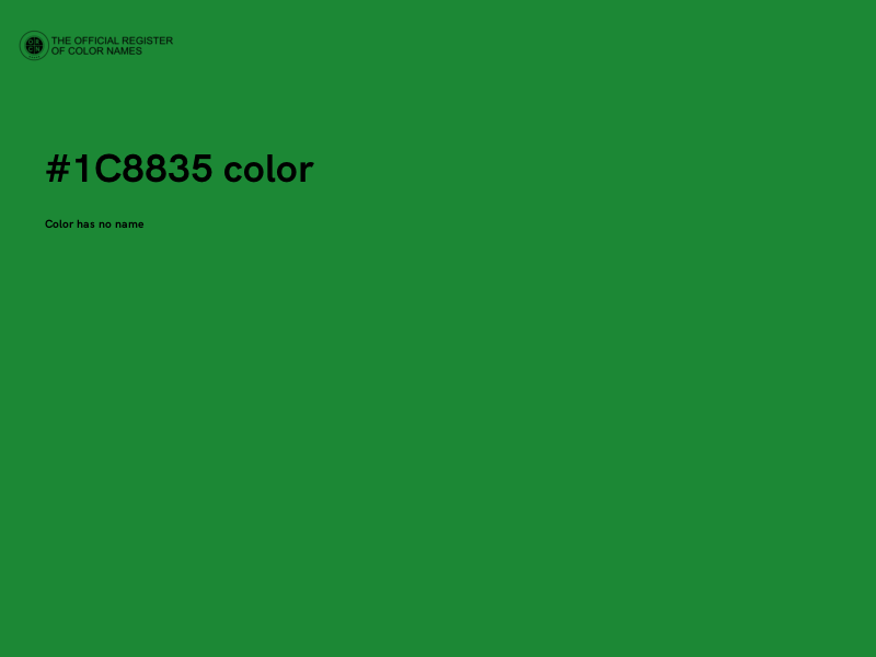 #1C8835 color image