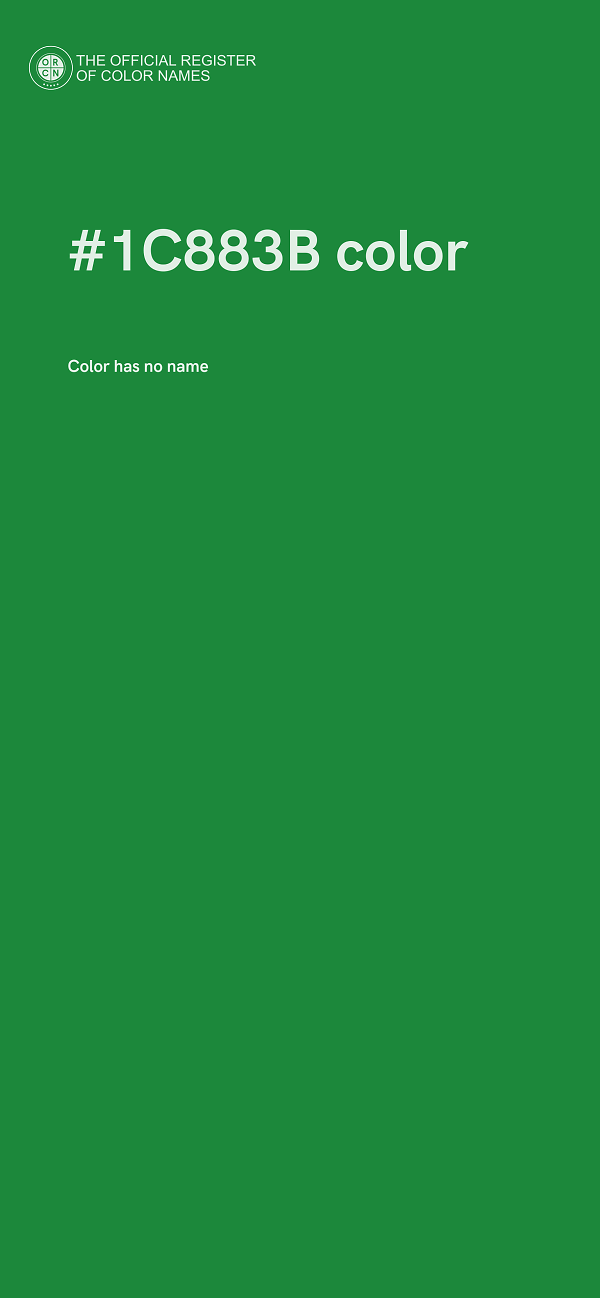 #1C883B color image