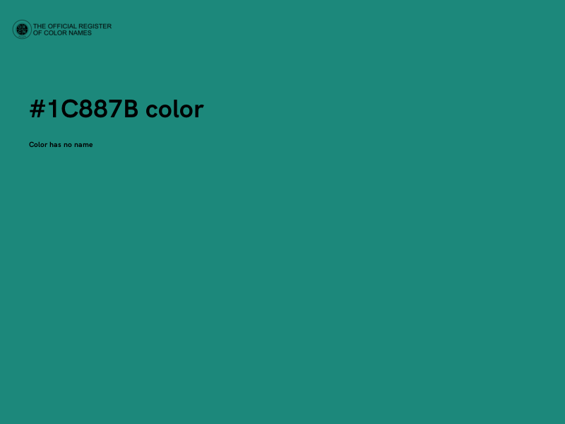 #1C887B color image