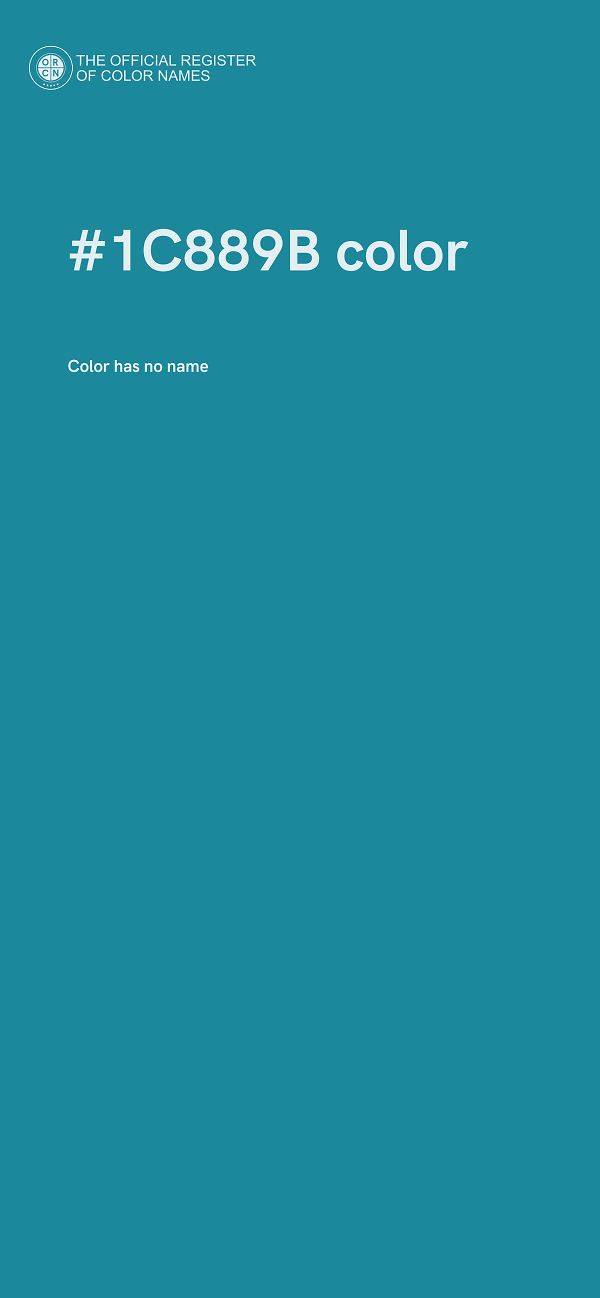 #1C889B color image