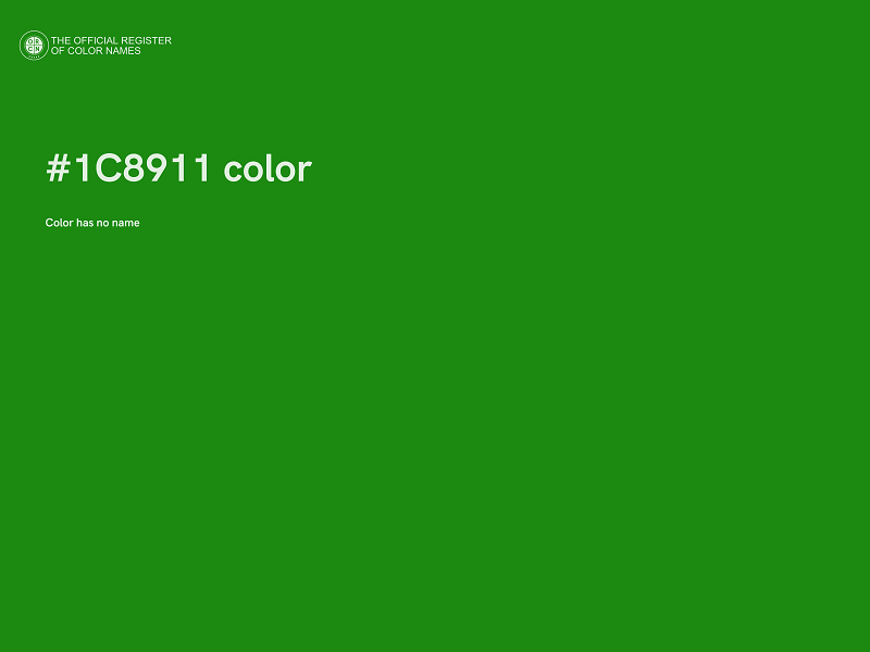 #1C8911 color image