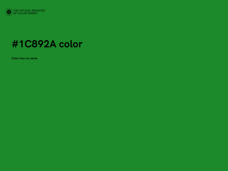 #1C892A color image