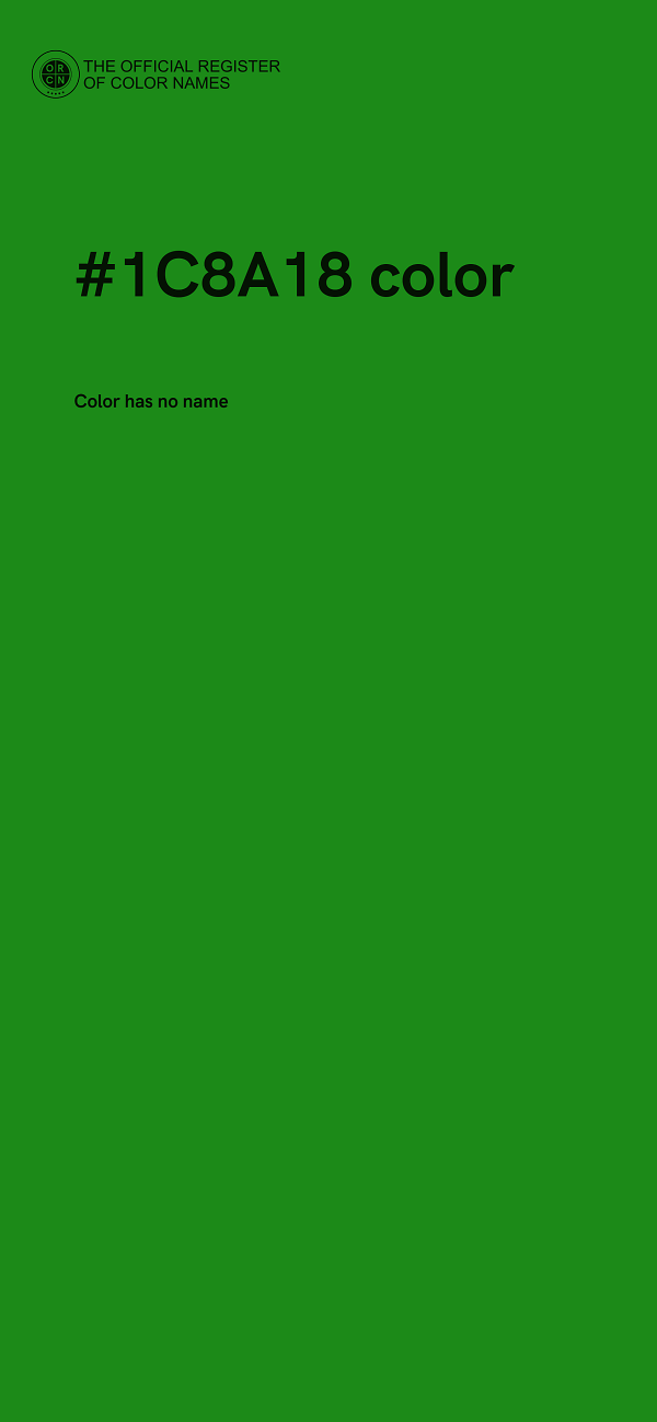 #1C8A18 color image