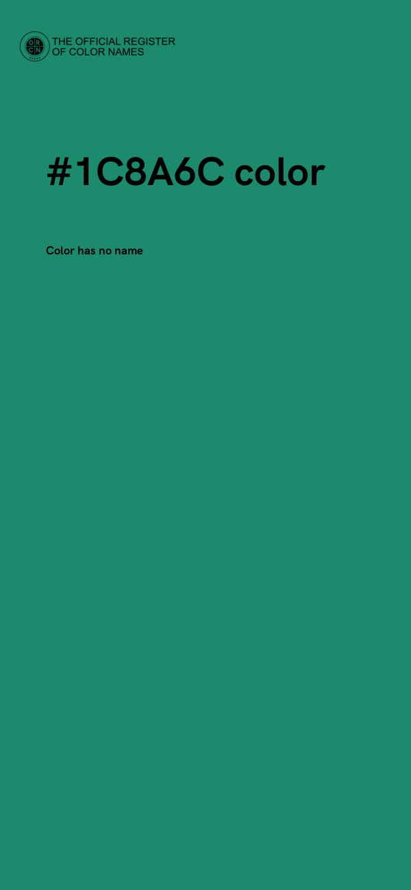 #1C8A6C color image
