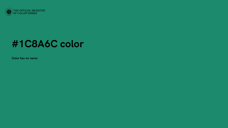 #1C8A6C color image