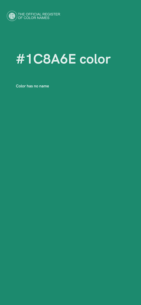 #1C8A6E color image
