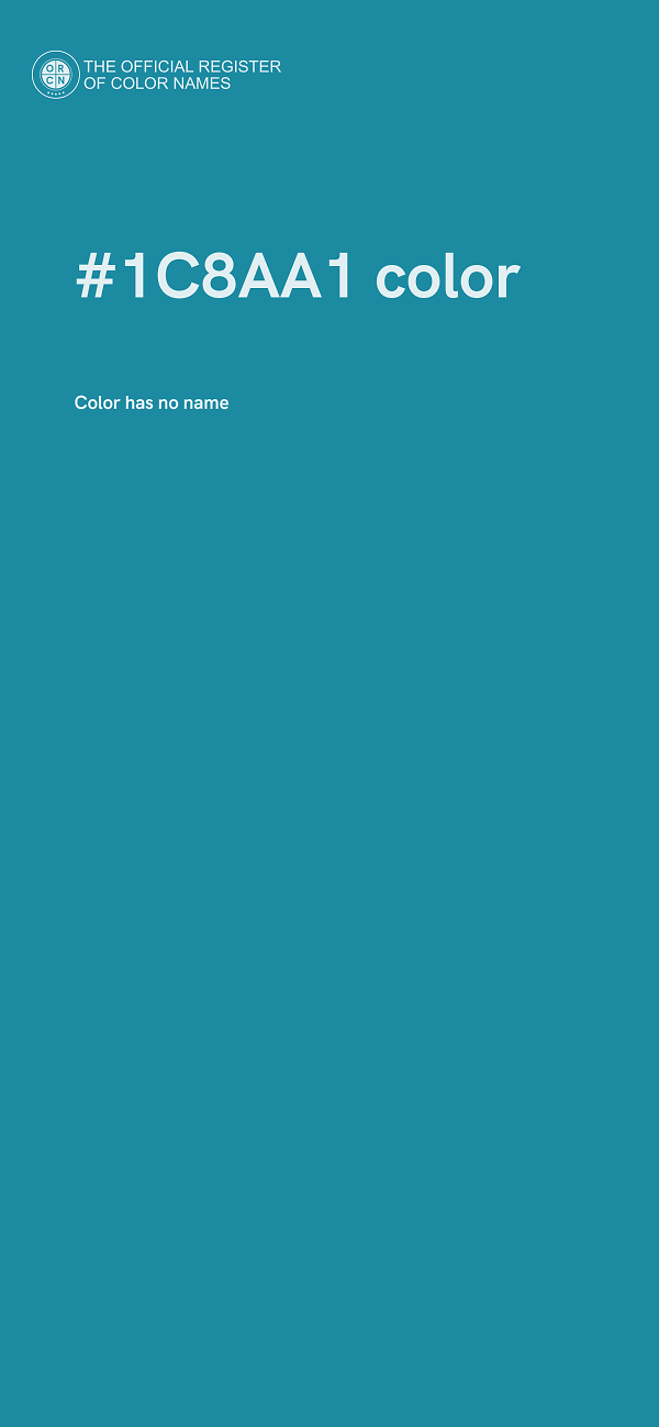 #1C8AA1 color image