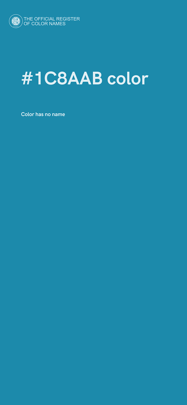 #1C8AAB color image