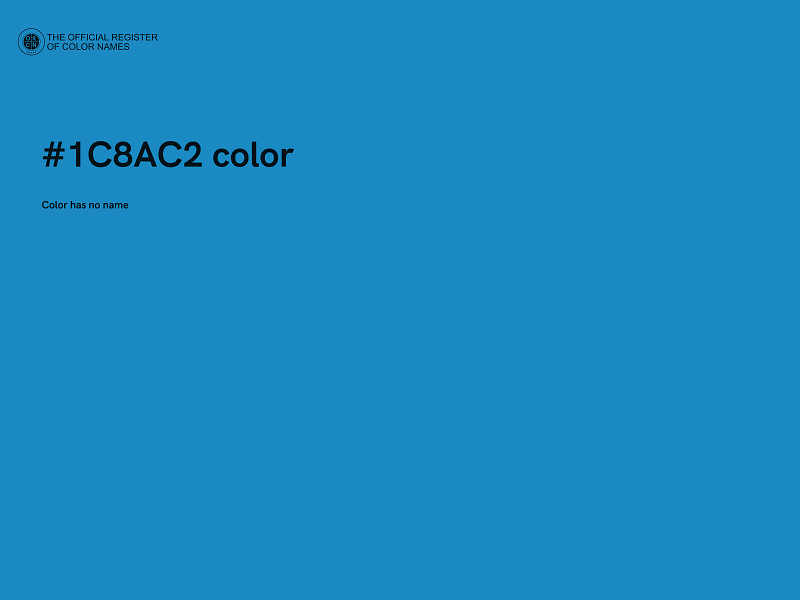 #1C8AC2 color image