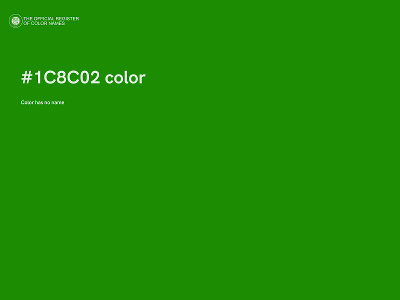 #1C8C02 color image