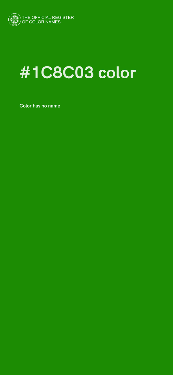 #1C8C03 color image