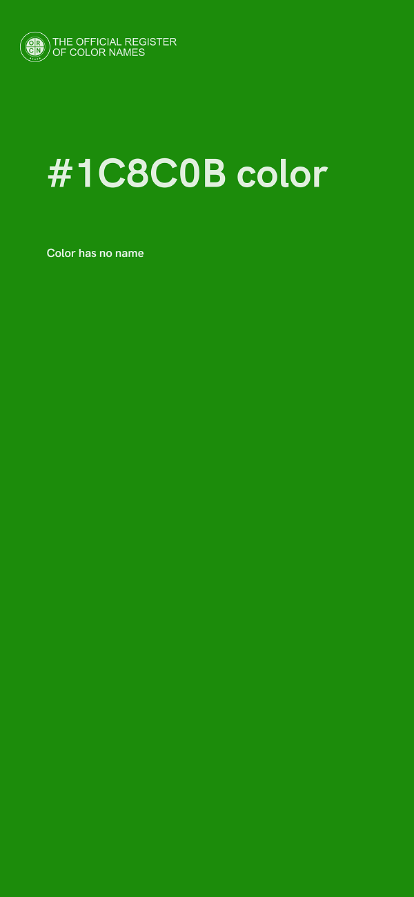 #1C8C0B color image