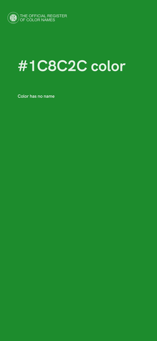 #1C8C2C color image