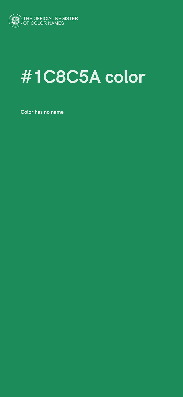 #1C8C5A color image