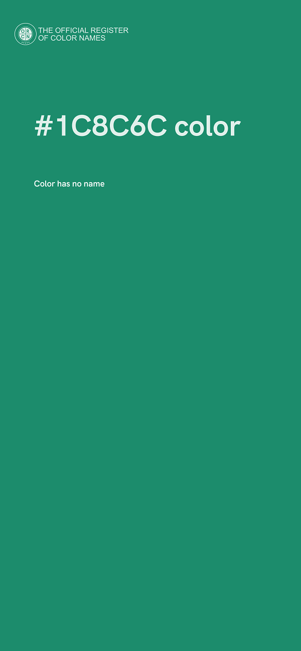 #1C8C6C color image