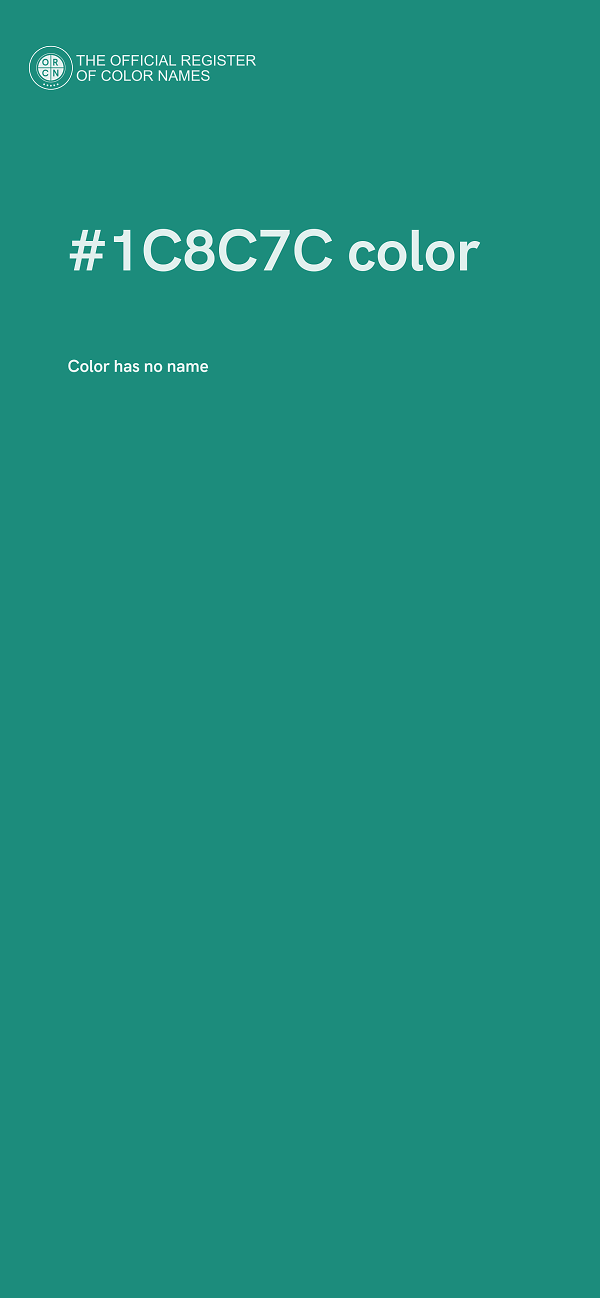 #1C8C7C color image