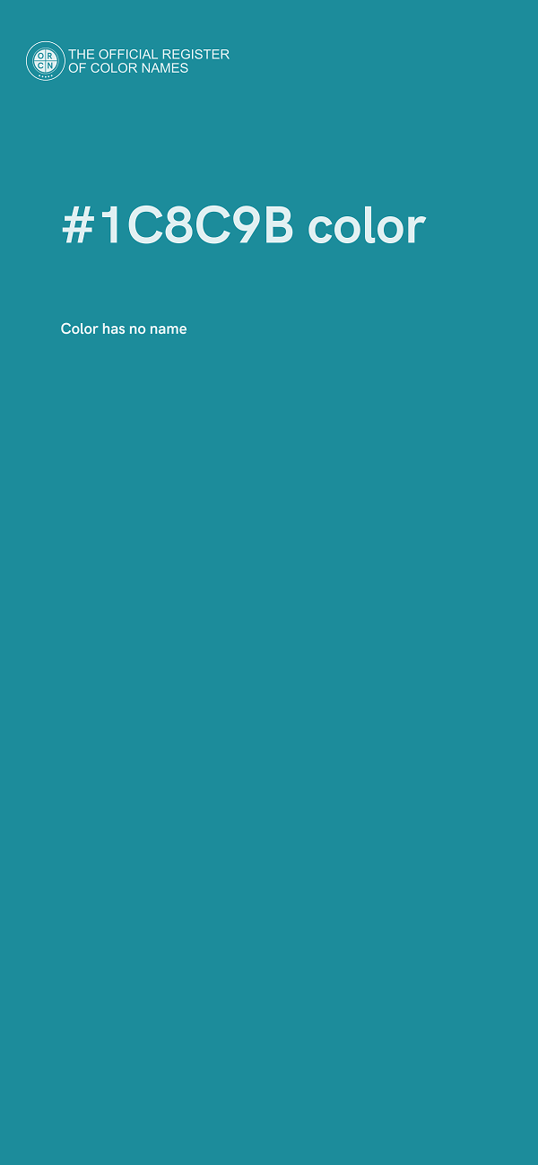 #1C8C9B color image