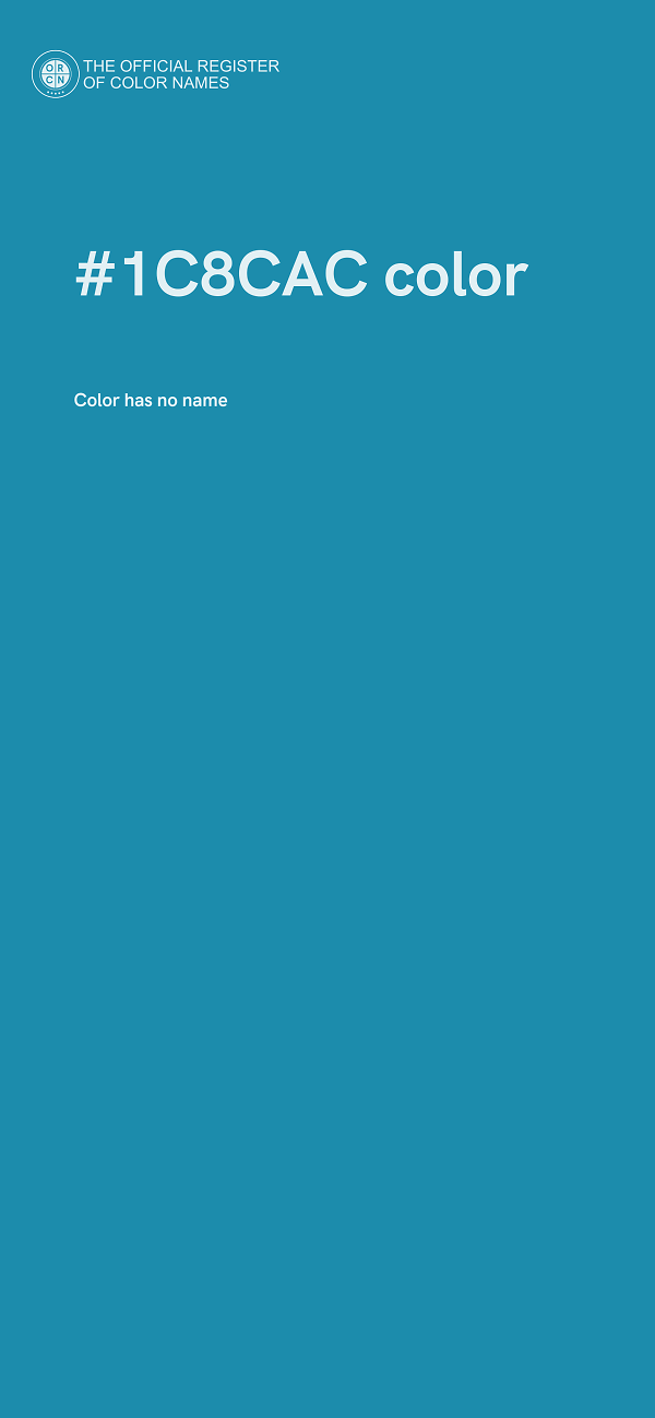 #1C8CAC color image