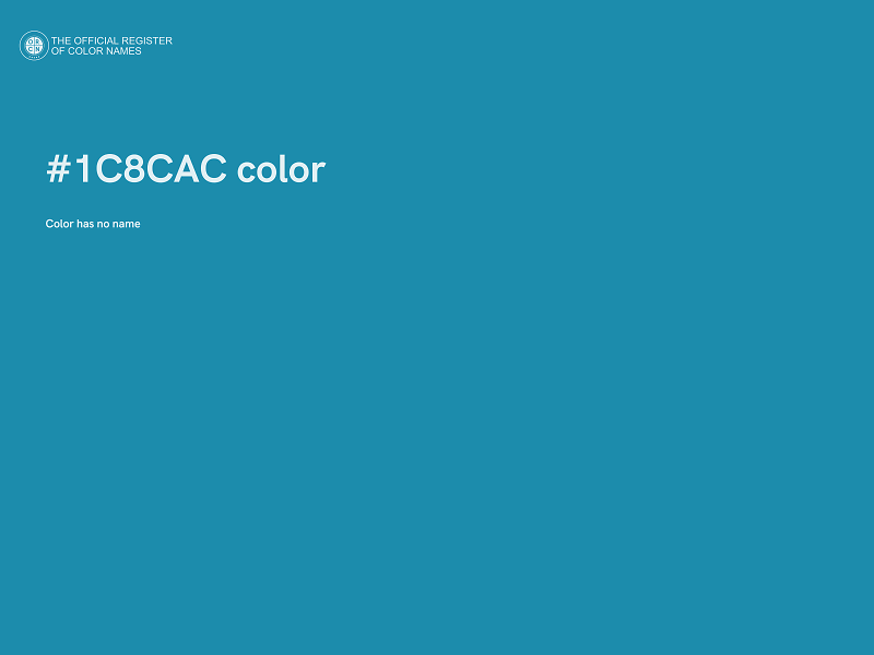 #1C8CAC color image