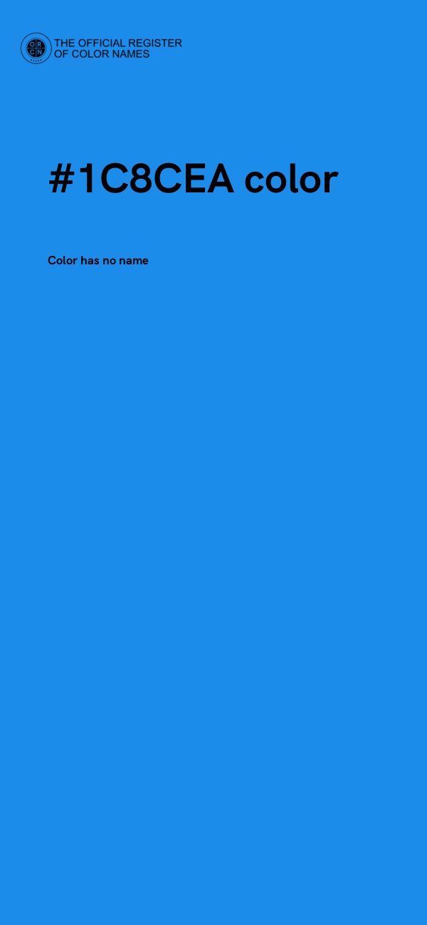 #1C8CEA color image