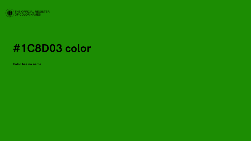 #1C8D03 color image