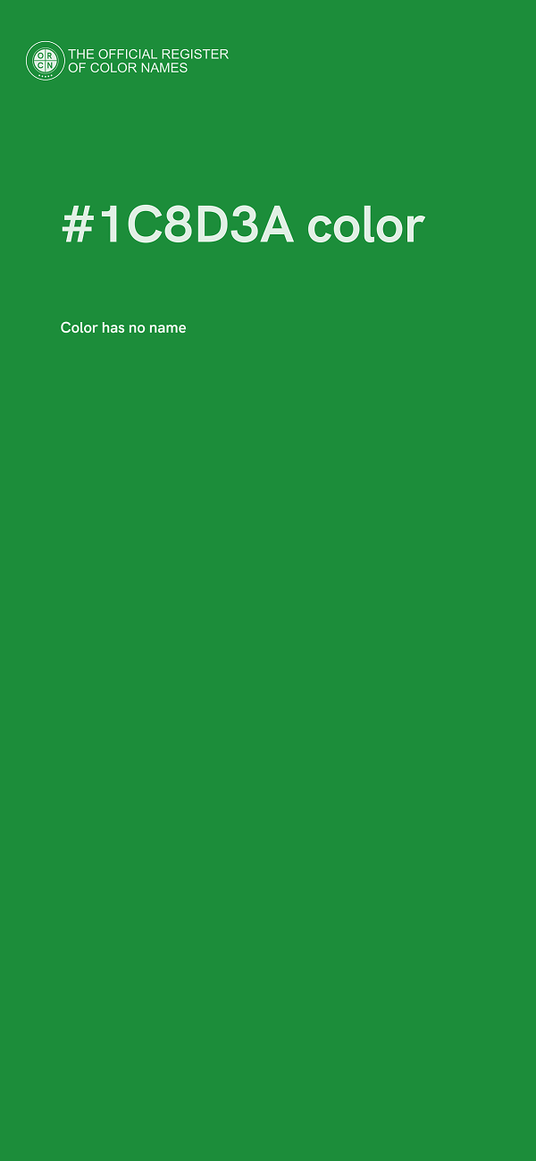 #1C8D3A color image
