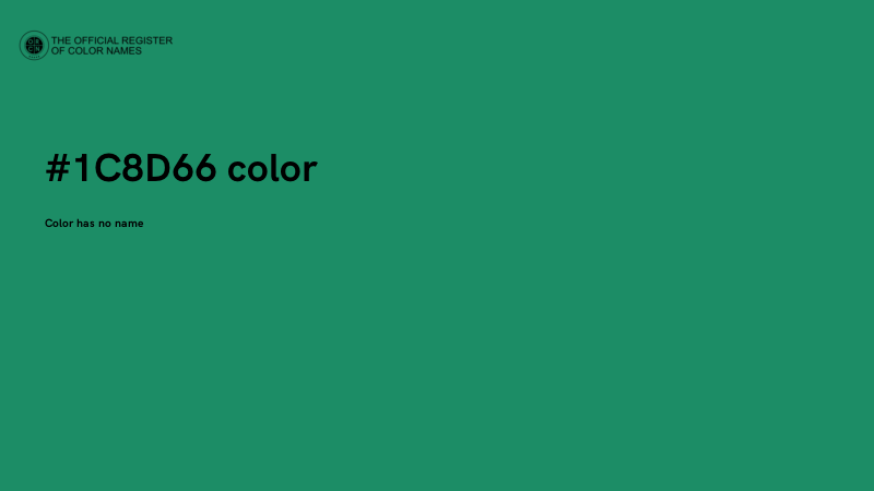 #1C8D66 color image