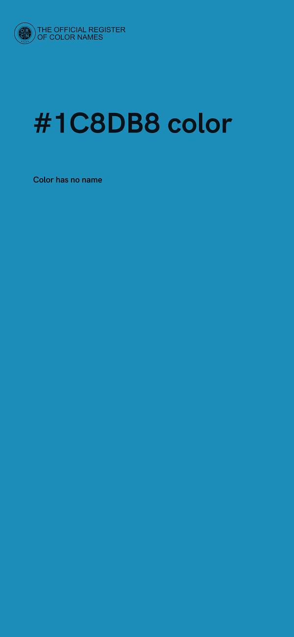 #1C8DB8 color image