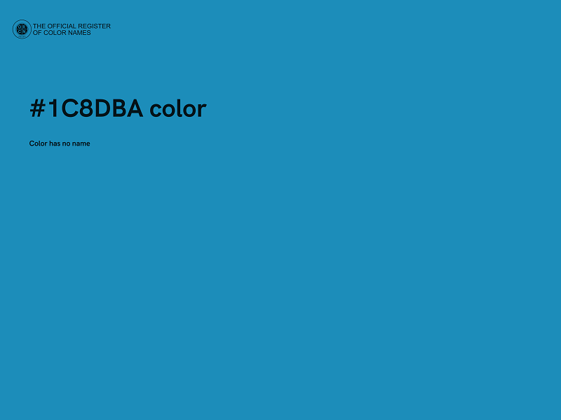 #1C8DBA color image