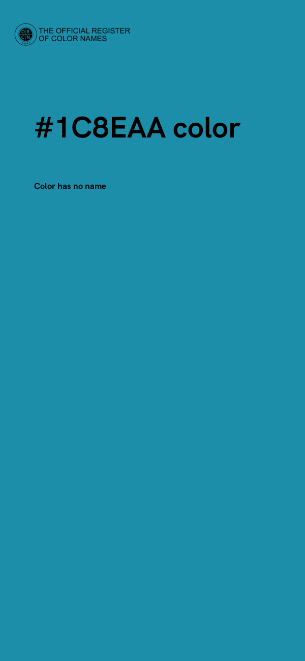 #1C8EAA color image