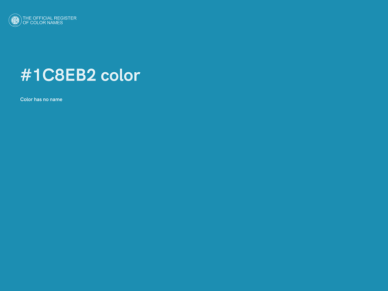 #1C8EB2 color image