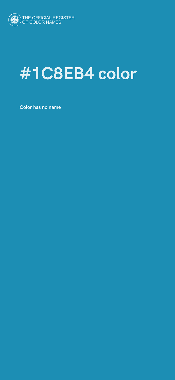 #1C8EB4 color image