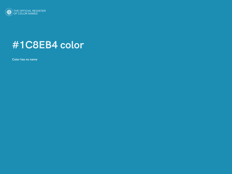 #1C8EB4 color image