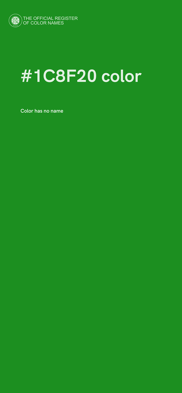 #1C8F20 color image