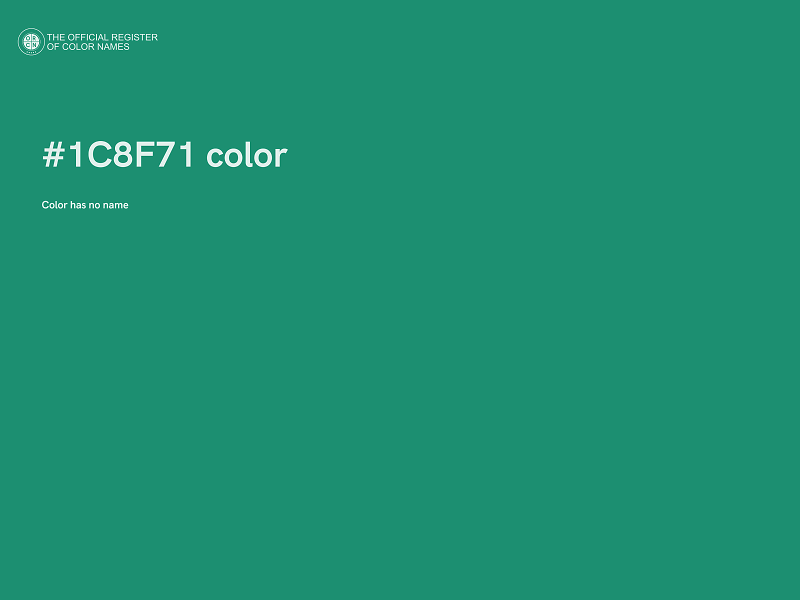 #1C8F71 color image