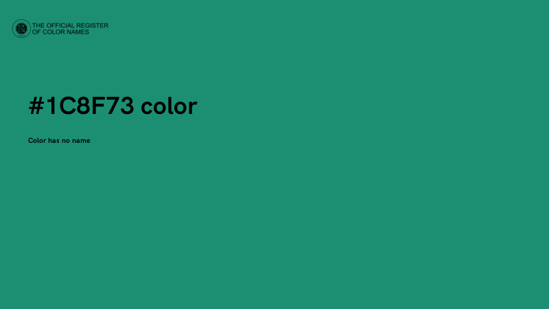 #1C8F73 color image