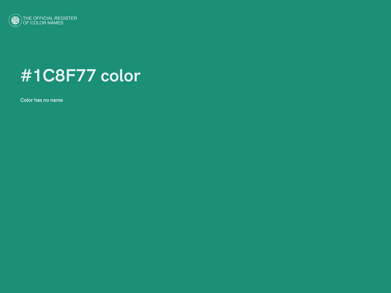 #1C8F77 color image