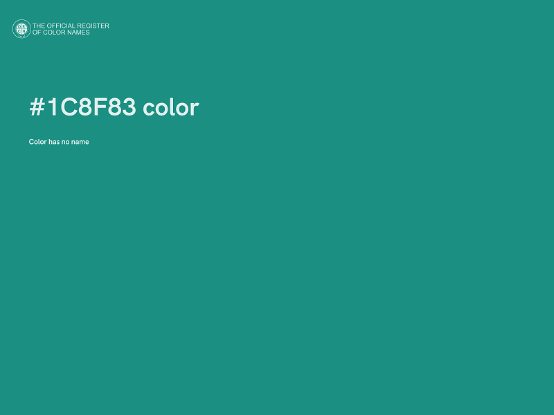 #1C8F83 color image