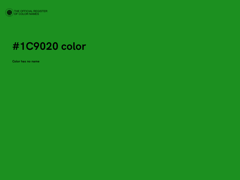 #1C9020 color image