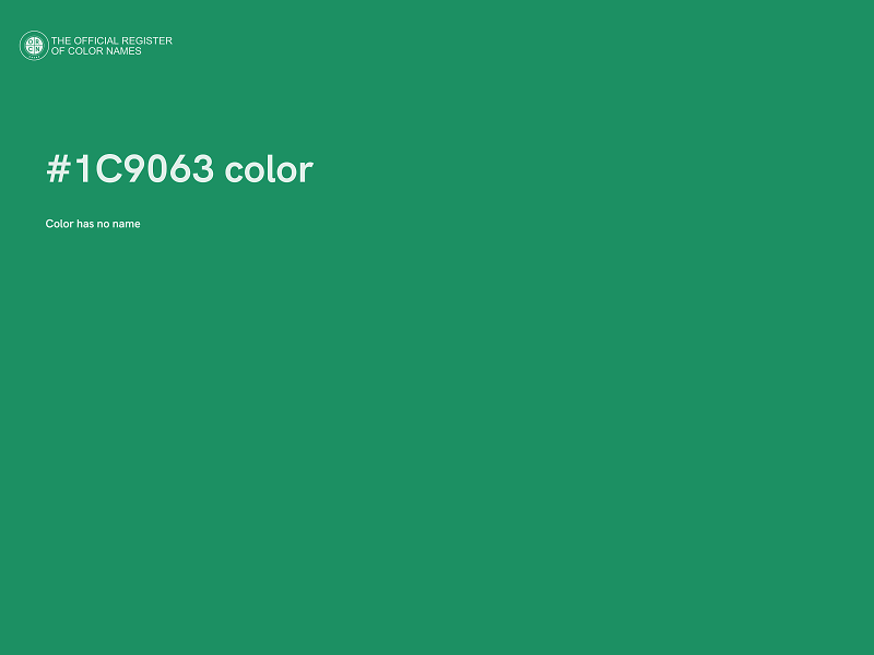 #1C9063 color image