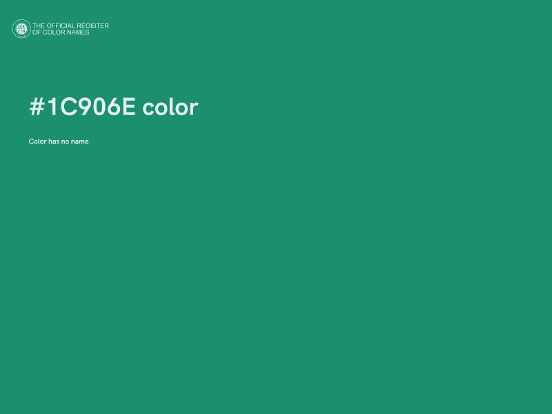 #1C906E color image