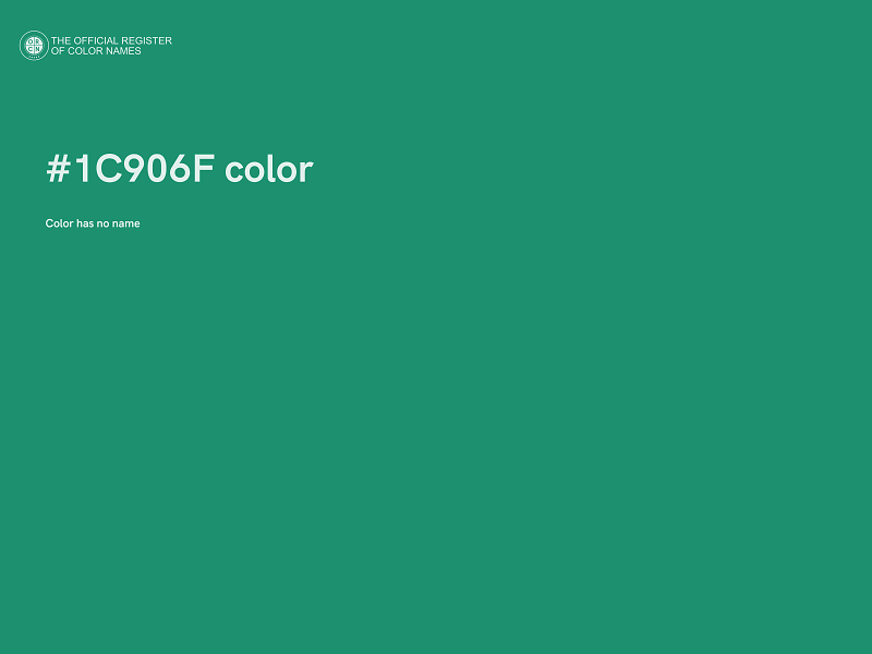 #1C906F color image