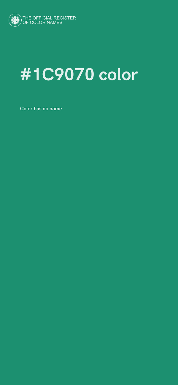#1C9070 color image