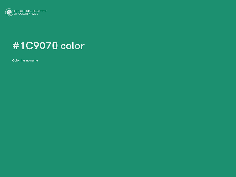 #1C9070 color image