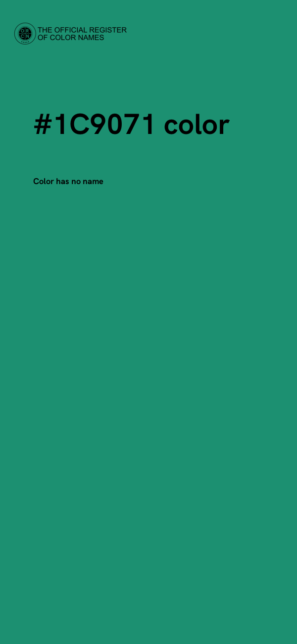 #1C9071 color image