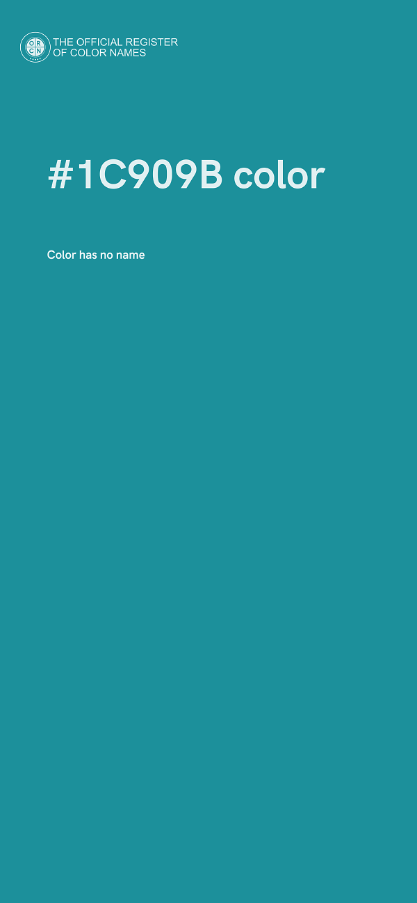 #1C909B color image